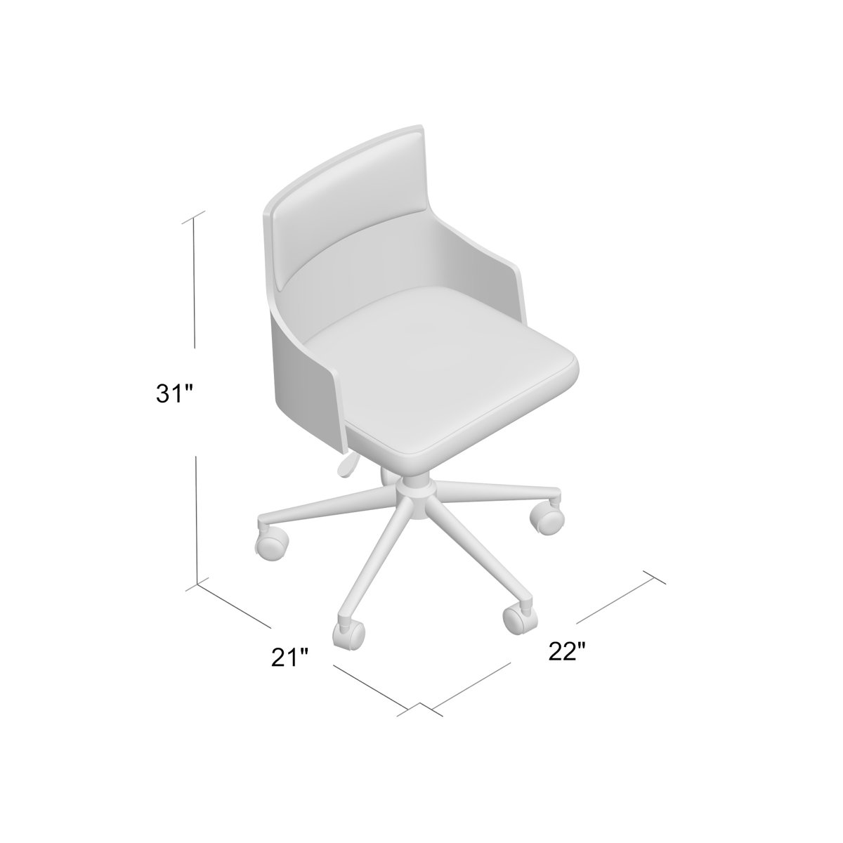 Wrought Studio Angell Task Chair & Reviews Wayfair